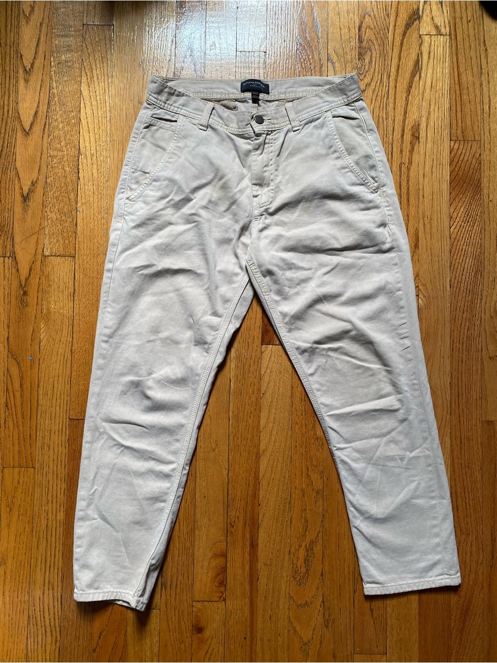 Banana Republic Men's Beige Chinos - Light Tan Finish